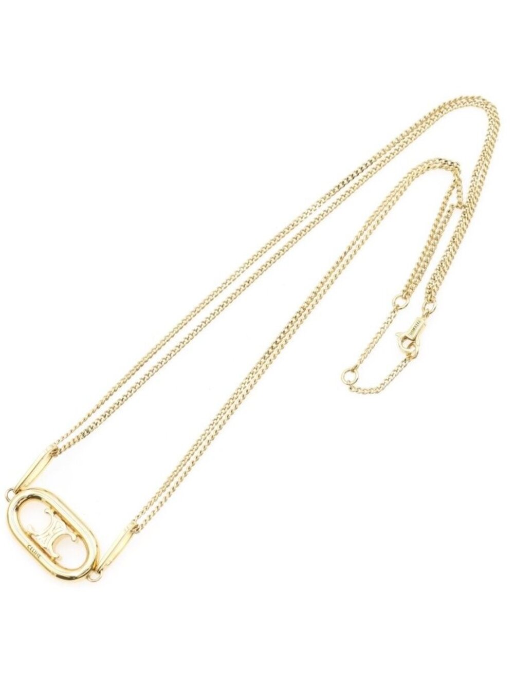 Celine Triomphe Pendant Chain Gold - Picture 2 of 6
